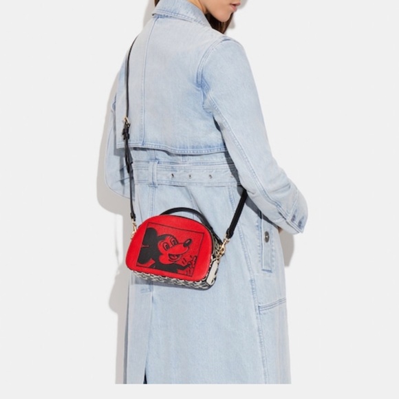 🖤♥️NEW! Disney Mickey Mouse X Keith Haring Serena Satchel - Picture 5 of 5